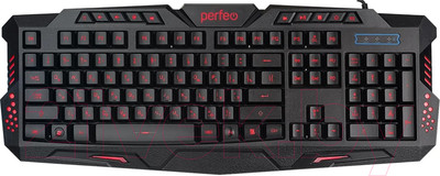Клавиатура Perfeo Skin Multimedia Game Design / PF-B4893 (черный)
