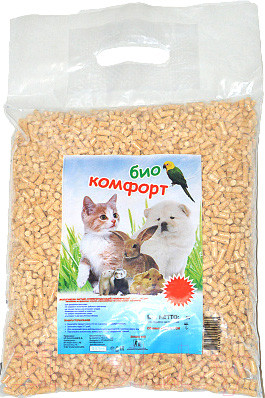 Наполнитель для туалета BioComfort Древесный (30л/12кг)