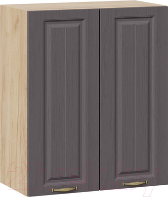 Шкаф навесной для кухни ТриЯ Лина 1В6 (дуб крафт золотой/графит)
