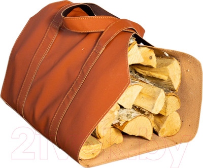 Переноска для дров Fire&Wood 1000x500 (медно-рыжий/экокожа)