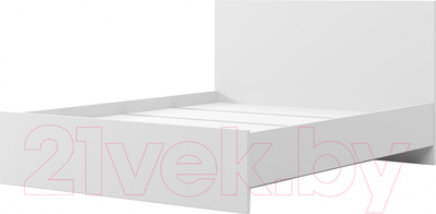 Двуспальная кровать MySTAR Сноули 121.05 (белый)