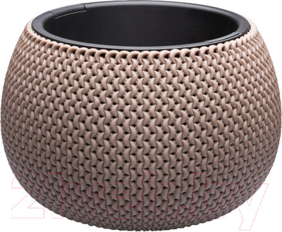 Кашпо Эльфпласт Lace / EP573 (серо-коричневый)