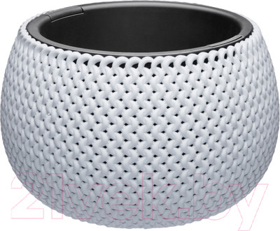 Кашпо Эльфпласт Lace / EP573 (белый)