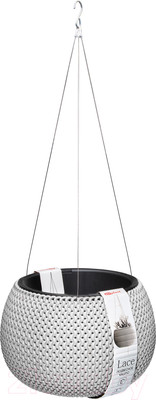 Кашпо Эльфпласт Lace / EP574 (белый)