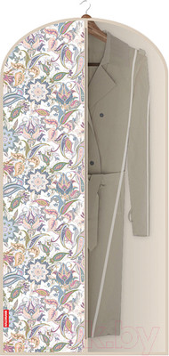 Чехол для одежды Hausmann HM-A-12-2-1 (бежевый/принт)