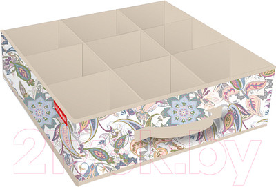 Кофр для хранения Hausmann HM-A-12-3-1 (бежевый/принт)