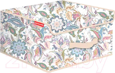 Кофр для хранения Hausmann HM-A-12-4-1 (бежевый/принт)