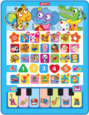 Развивающая игрушка Азбукварик Планшетик Уроки для всезнайки / 3184