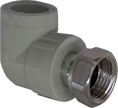 Угольник соединительный РосТурПласт 25х3/4" / 15831 (серый)