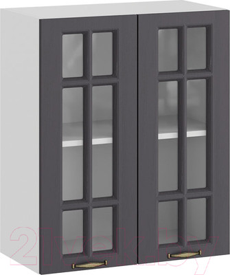 Шкаф навесной для кухни ТриЯ Лина 1В6С (белый/графит)