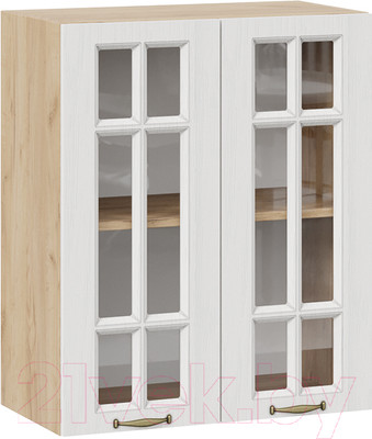 Шкаф навесной для кухни ТриЯ Лина 1В6С (дуб крафт золотой/белый)