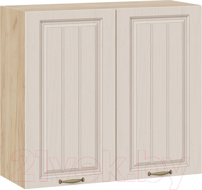 Шкаф навесной для кухни ТриЯ Лина 1В8 (дуб крафт золотой/крем)