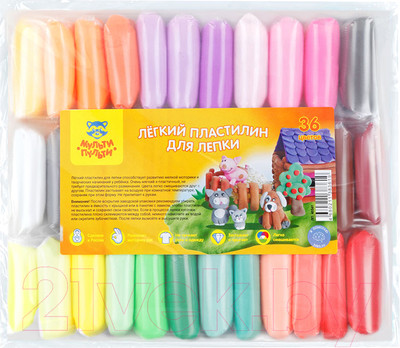 Пластилин легкий Мульти-пульти ЛП_40361 (36цв)