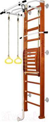 Детский спортивный комплекс Kampfer Helena Maxi Wall (3м, вишневый/белый антик турник)