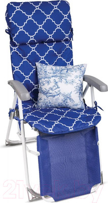 Складной шезлонг Ника HHK7/BL (синий)