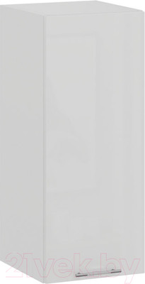 Шкаф навесной для кухни ТриЯ Весна 1В3 (белый/белый глянец)