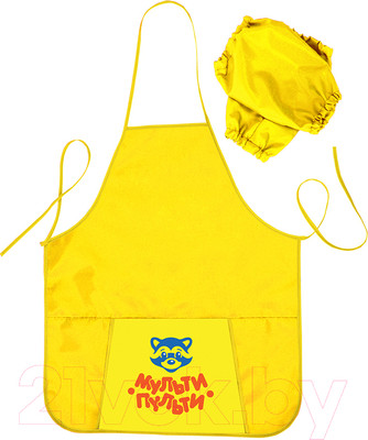 Фартук для творчества Мульти-пульти Приключения Енота / ФТ_13480 (желтый)