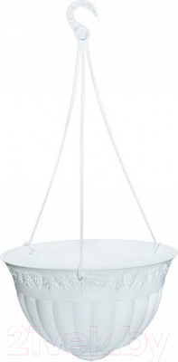 Кашпо Эльфпласт Флора ЕР222 (4л, белый)