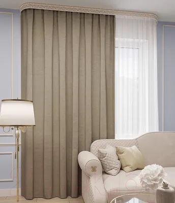 Штора LEGRAND Канвас 200x260 / 58094171 (латте)
