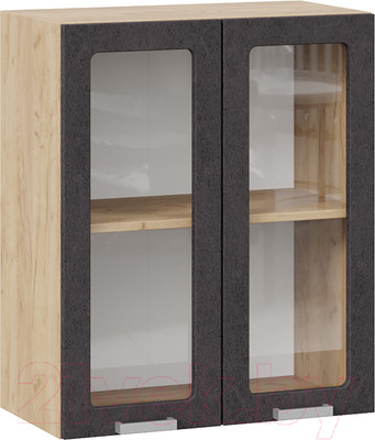 Шкаф навесной для кухни ТриЯ Гранита 1В6С (дуб крафт золотой/бетон графит)