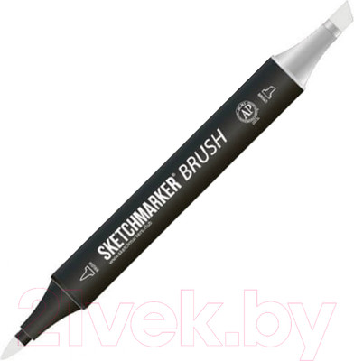 Маркер перманентный Sketchmarker Brush Двусторонний NG9 / SMB-NG9 (нейтральный серый 9)