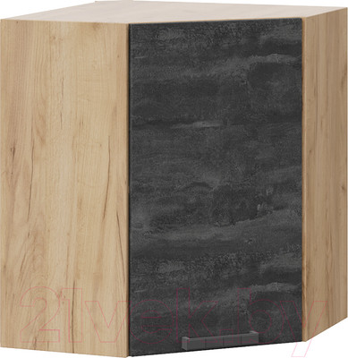 Шкаф навесной для кухни ТриЯ Детройт 1В6У  (дуб крафт золотой/угольный камень)