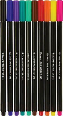 Набор лайнеров Luxor Fine Writer 045 / 15300/10WT (10цв)