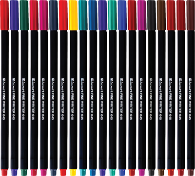 Набор лайнеров Luxor Writer 045 / 15300/20JAR (20цв)