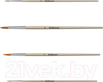 Набор кистей Erich Krause Синтетика / 56092 (4шт)