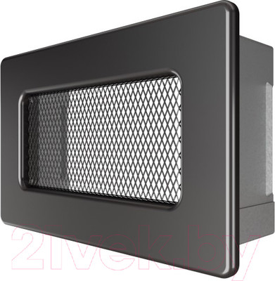 Решетка вентиляционная для камина Fire&Wood Прямоугольная 11x24 (графит)
