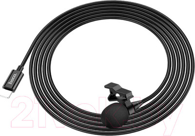 Микрофон Hoco L14 Lightning (черный)