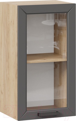 Шкаф навесной для кухни ТриЯ Лорас 1В4С (дуб крафт золотой/холст вулкан)