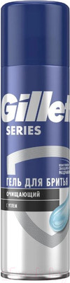 Гель для бритья Gillette TGS Sensitive очищающая с углем (200мл)