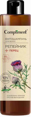 Шампунь для волос Compliment Фито Репейник+Перец  (400мл)