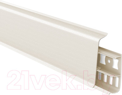 Плинтус Ideal Деконика 033 70мм (2.2м, кремово-белый)