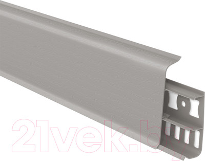 Плинтус Ideal Деконика 036 70мм (2.2м, платиново-серый)