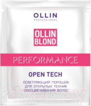 Порошок для осветления волос Ollin Professional Blond Для открытых техник обесцвечивания волос (30г)