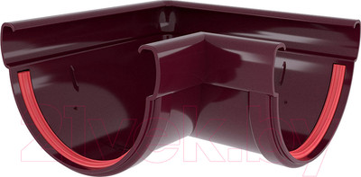 Угол желоба Grand Line Дизайн 135 ПВХ 90 градусов RAL 3005 (бордовый)