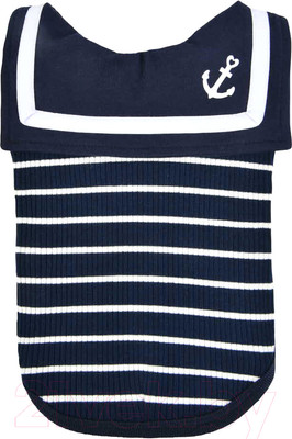Футболка для животных Pinkaholic Cordelia / NAUA-TS7601-NY-S (в полоску, синий)