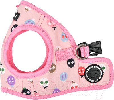 Шлея-жилетка для животных Puppia Lady Beetle-B / PAWA-HB1957-PK-M (розовый)