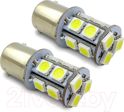 Комплект автомобильных ламп AVS S022A T15 / A07187S (2шт, белый)