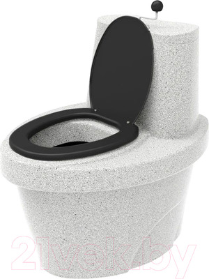 Портативный биотуалет Rostok Торфяной / 206.1000.004.0 (белый гранит)