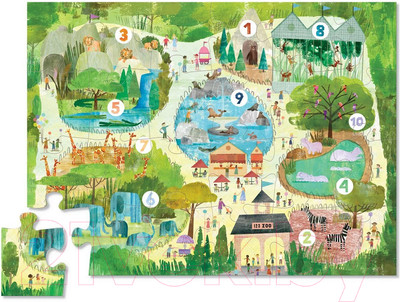 Пазл Crocodile Creek Карта 4185-3 (24эл)