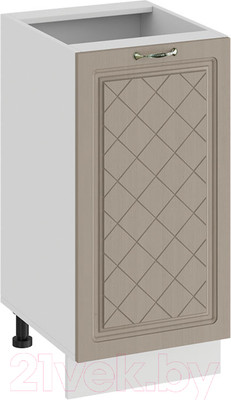 Шкаф-стол кухонный ТриЯ Бьянка 1Н4 (белый/дуб кофе)