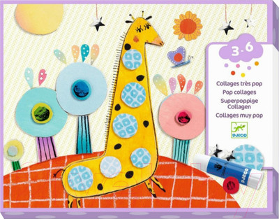 Набор для творчества Djeco Аппликация Зверята / 08666