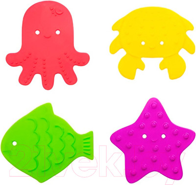 Набор ковриков для купания ROXY-KIDS RBM-010-FC (4шт)