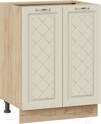 Шкаф-стол кухонный ТриЯ Бьянка 1Н6 (дуб крафт золотой/дуб ваниль)