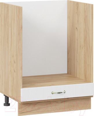 Шкаф под духовку ТриЯ Бьянка 1Н6Б (дуб крафт золотой/дуб белый)