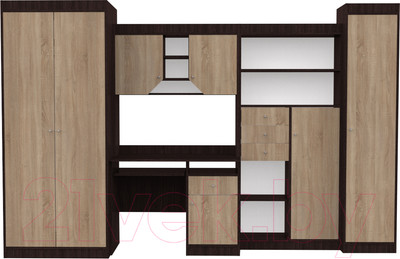 Комплект мебели для кабинета Интермебель Юниор (дуб венге/дуб сонома)