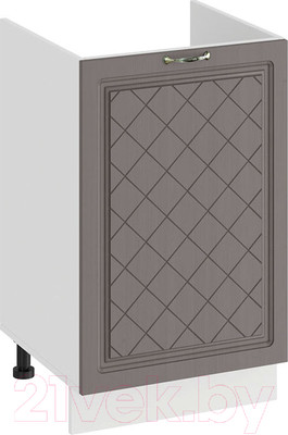 Шкаф под мойку ТриЯ Бьянка 1Н5М (белый/дуб серый)